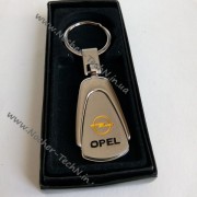 Брелок Opel (Opel) на ключі авто, овальний, метал. Авто брелоки на подарунок.